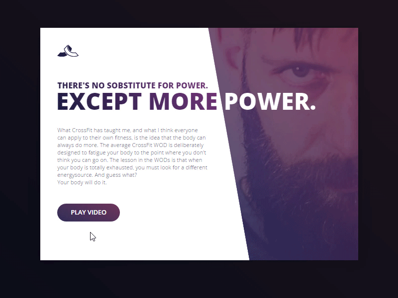 Landing Page - DailyUI #003 animated codepen crossfit dailyui gif gradient title landing page
