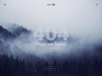 404 Page - DailyUI #008