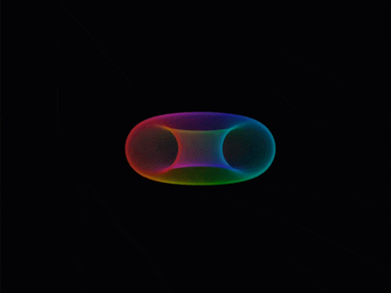 Loopy ring abstractart code coding color colorful computerart creativecoding genart generativeart glsl illusion javascript loop math rainbow shaders webgl