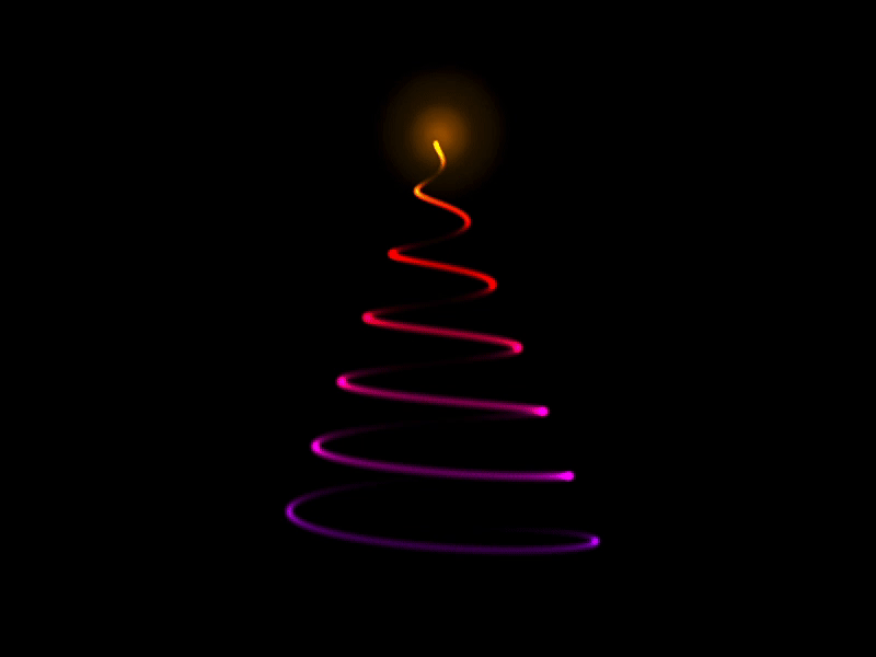 Christmas Tree 3d abstract animation christmas gif gradient holiday season loop motion shader threejs tree vertex webgl