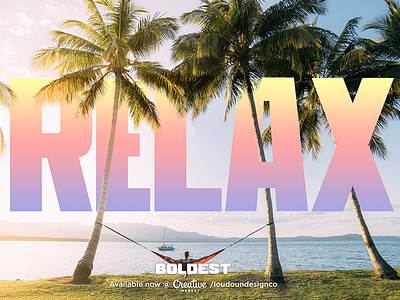 Relax with some BOLDEST bold bold font bold sans design font sans type typedesign typography