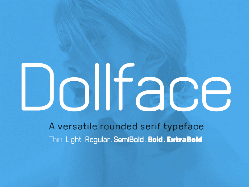 Dollface Round Sans doll face dollface font round rounded rounded sans sans sans serif typeface