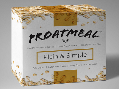 Proatmeal@ Packaging draft v2 branding packaging proatmeal®