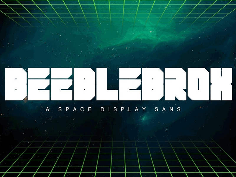 Beeblebrox display font font type typeface