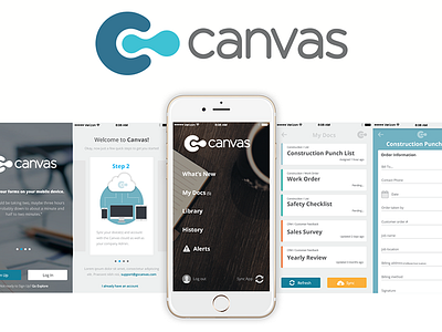 Canvas App app business documents mobile mobile forms product design ui ui design ux