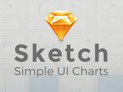 Sketch Simple UI Charts charts components dahsboard graphs infograpic sketch ui