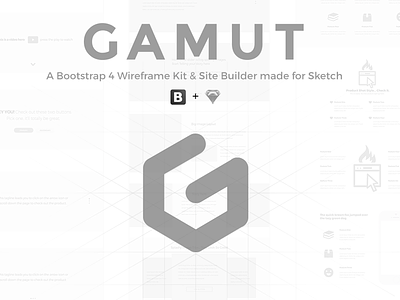 Gamut Wires Kit site builder sketch ui kit