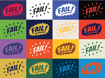 Fail Color Study color fail grid study type