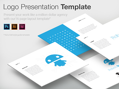 Logo Presntation Template branding client deliverable illustrator indesign logo photoshop present presentation template