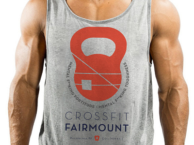 CrossFit Branding branding crossfit gym kettlebell shirt design tank tee