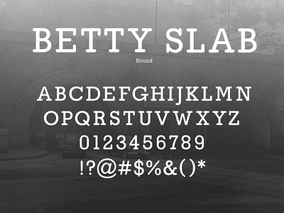 Betty Slab Round Mock betty font rounded slab slab serif type typeface