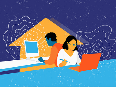 Working from Home illustration