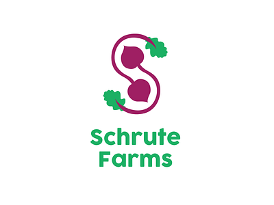 Schrute Farms Logo logo design the office