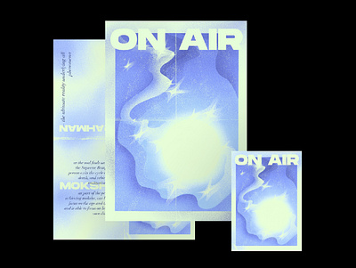 ON AIR posterzine album artwork design illustration poster design print design typography zine