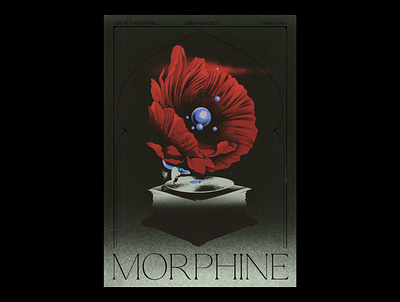 MORPHINE poster album artwork design illustration poster design print design typography