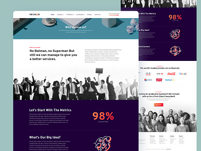 Nexakon | Why choose us? about page about us agency business clean corporate creative dark ui illustration superman ui user experience user interface ux web design
