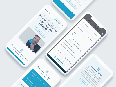 GlobalCMO | Landing Page appointment contact corporate creative cta executive homepage illustration industry landing page design landingpage menu mobile first mobile friendly responsive website ui user experience user interface ux web design