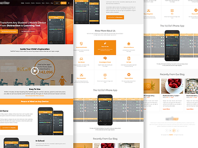 Educational app landing page, WIP