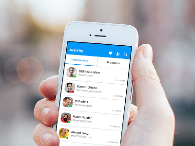 Redesign imo messenger. WIP imo messanger psd ui user experience user interface ux wip