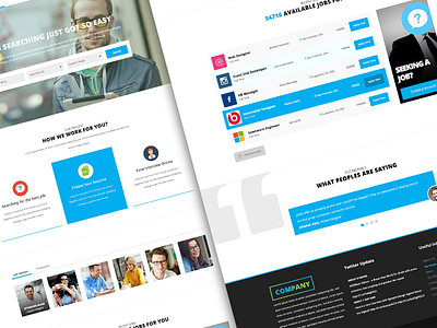 Job Board Web Template (Freebie PSD)