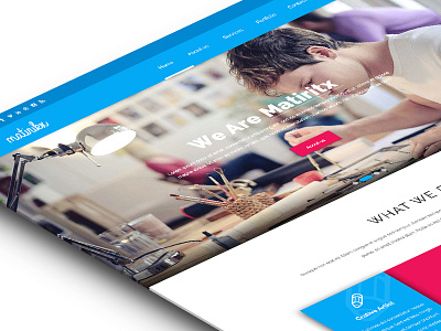 Material Homepage corporate creative google material psd ui user experience user interface ux web design wip