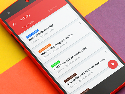 Toggl Redesign android app app app ui mobile application pause play redesign time tracker toggl ui ux