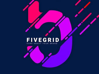 FiveGrid agency agency logo five free psd free theme grid logo logo design startup