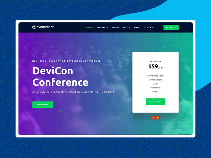 Event Landing Page