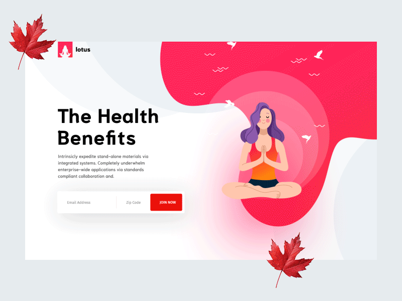 Yoga Hero Animation ae animation animation after effects email fun gif girl header shot health hero illustartion illustraor landing page morphing motions shot user experience web design wip yoga girl