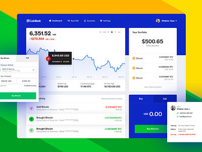 Cryptocurrency Exchange Platform bank bitcoins boitcoin creative crypto currency crypto exchange crypto trading crypto wallet dashbaord dashboard dashboard design dashboard ui dashboard ux money ui ui dashboard user experience user interface ux wip