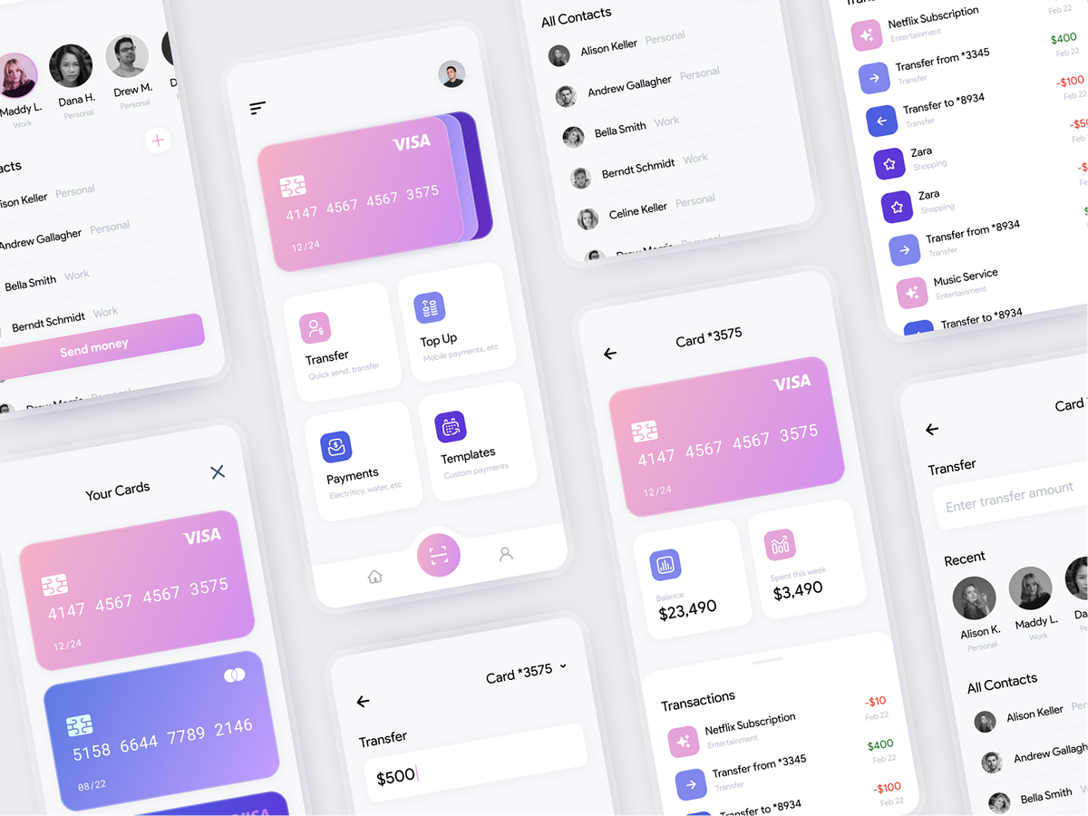 Banking App Concept – More Screens by Anastasiya Melnyk for Ralabs ...