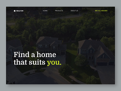 Real Estate Agency Website Concept after effects animated animation clean concept houses real estate trendy ui ux web website design
