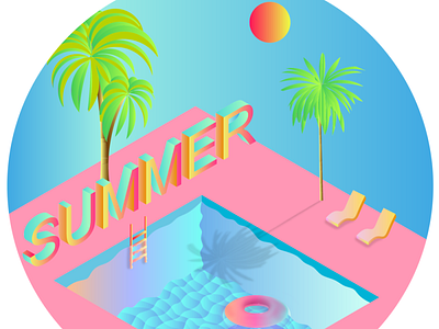 summer design illustration illustrator photoshop