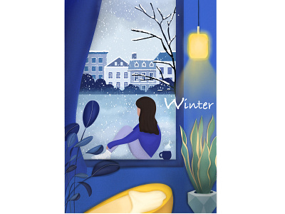 Winter design graphic illustration illustrator photoshop