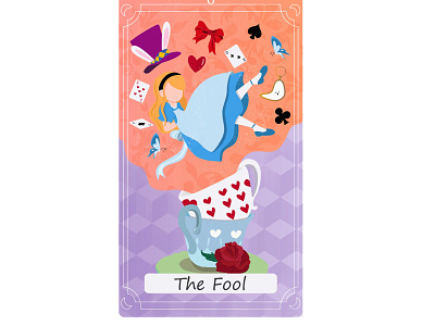 The Fool (Tarot deck design) design graphic illustration illustrator photoshop