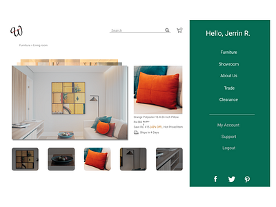 Online Furniture Website Design