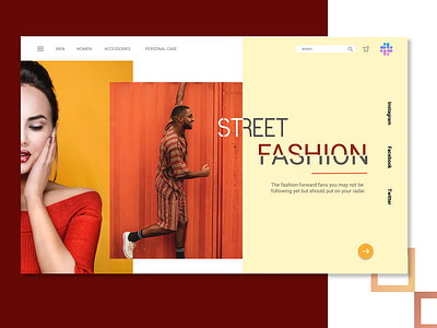Fashion Ecommerce Website clothing design ecommerce design fashion fashion design figma online online shop online store street style style ui web website