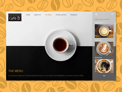 Coffee shop web design coffee coffeeshop design figma ui ux