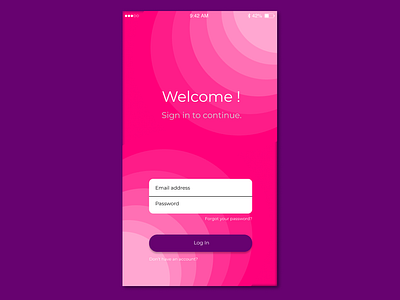 Mobile Sign In Page - gradient application design figma mobile sign in ui