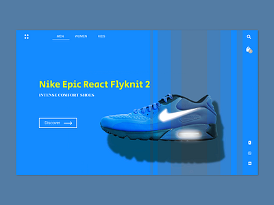 Nike Shoes - Single page Layout branding design ecommerce figma figmadesign minimal online product singlepage ui web