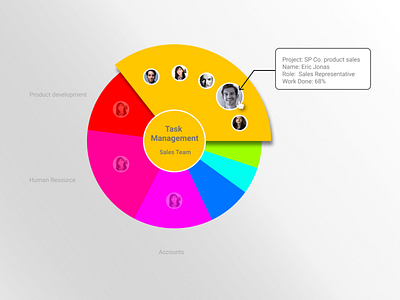 Infographics- Pie chart visualization