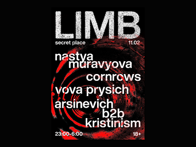 Warehouse Rave Poster LIMB design graphic design illustration poster
