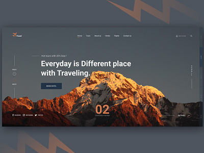 Traveling studio _#1 agency agency landing page color gray design digital agency uxdesign web design