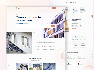 RE-villa - Real Estate Landing Page Website 🔥