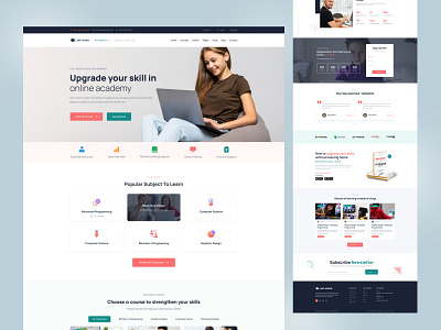 E-learning Landing Page