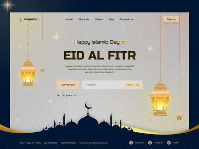 Ramadan Mubarak Web Header concept !
