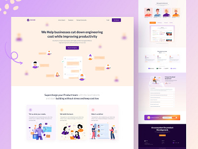 Collaboration landing page.