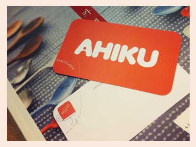 Ahiku Business card