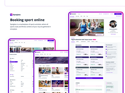 Booking sport online platform booking figma product sport ui ux web website