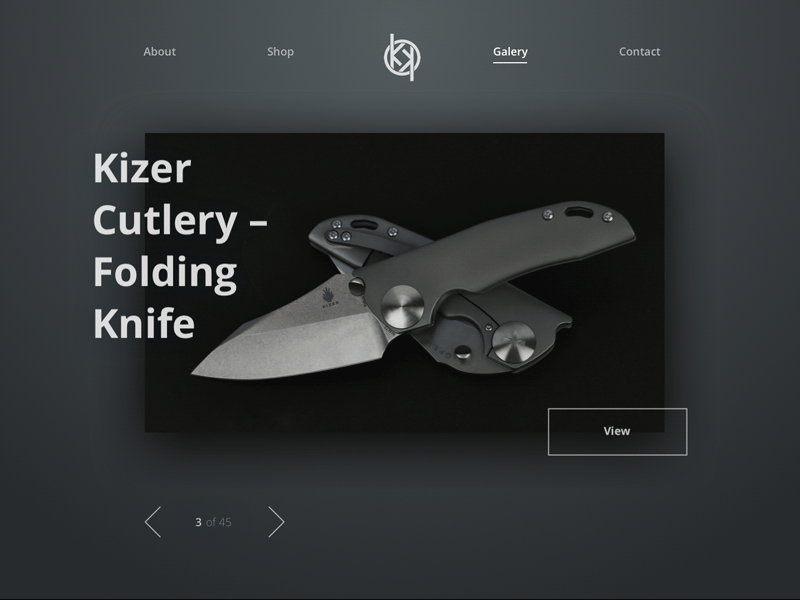 card for knife animation design gif ui